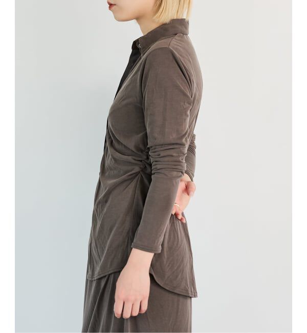 IENA LA BOUCLE「《予約》IENA LA BOUCLE フィブリルシャツカットソー」|シャツ・ブラウス|