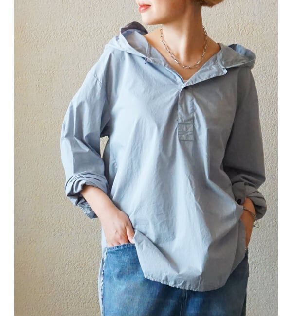 journal standard luxe「【HTS】 COTTON HOODED PULL」|シャツ・ブラウス|サックスブルー