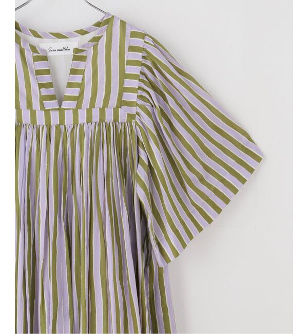 JOURNAL STANDARD relume「【SARA MALLIKA/サラマリカ】 Cotton Wave Stripe Print Ha：ワンピース」|ワンピース|