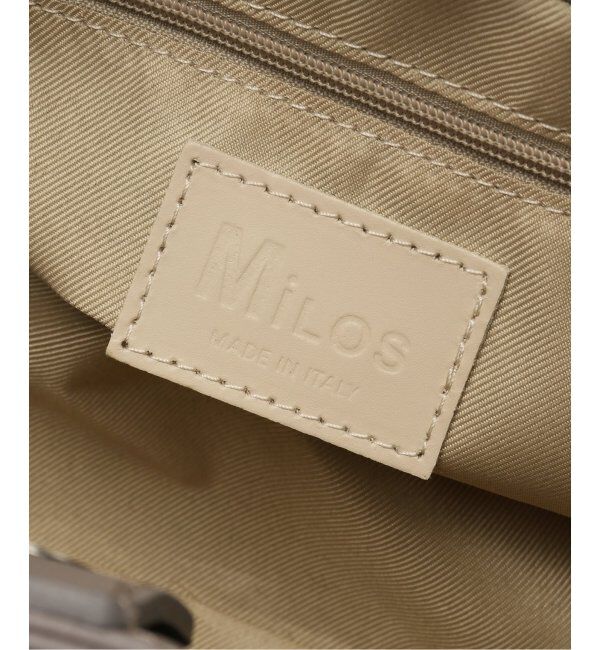 NOBLE「《一部店舗・WEB限定追加》MILOS/ミロス 金具付きトートS(グレー)」|トートバッグ|