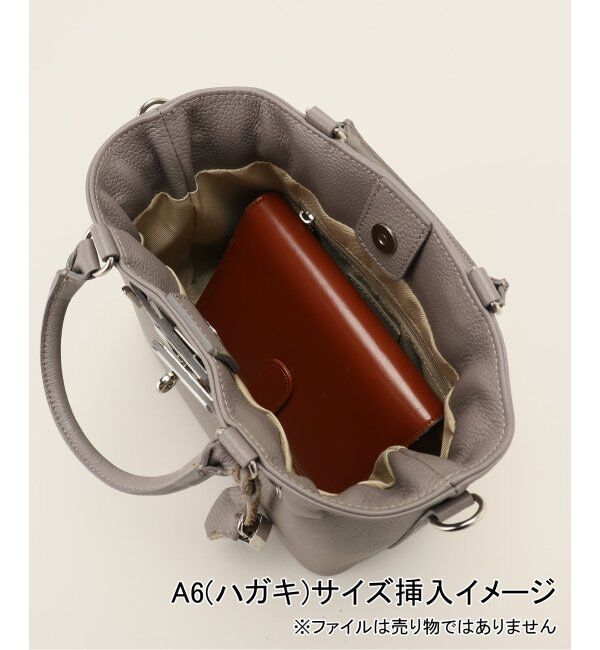 NOBLE「《一部店舗・WEB限定追加》MILOS/ミロス 金具付きトートS(グレー)」|トートバッグ|
