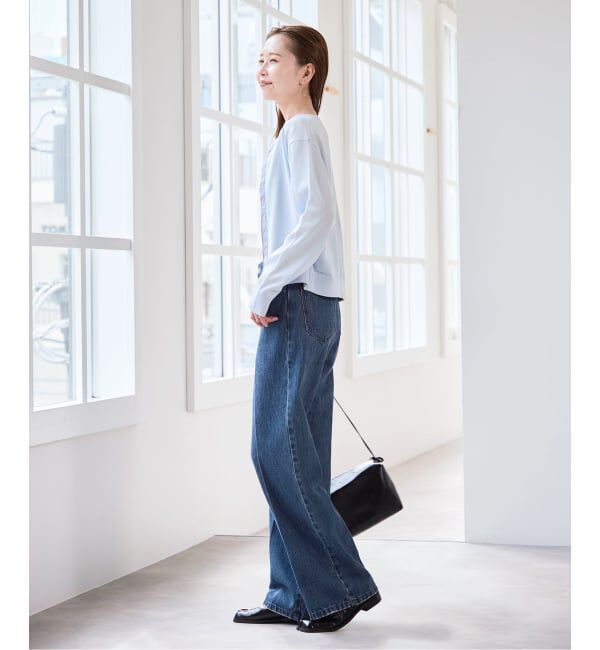 U by SPICK&SPAN「ウォッシャブルドットボタンニットカーディガン」|カーディガン|