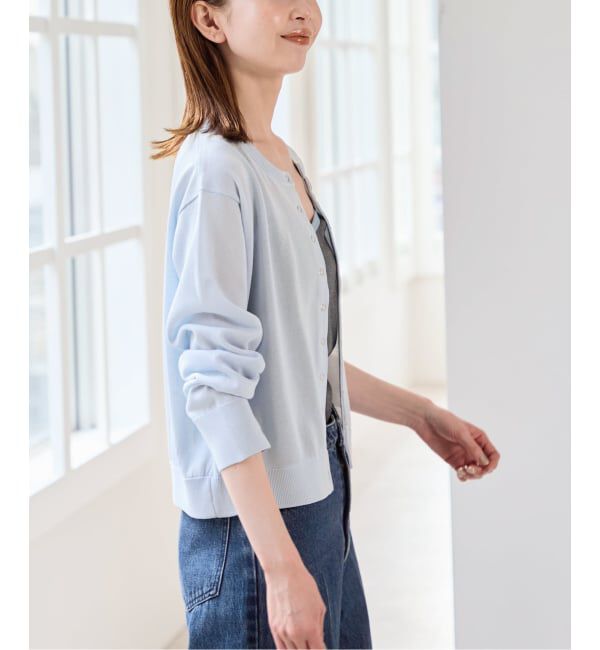 U by SPICK&SPAN「ウォッシャブルドットボタンニットカーディガン」|カーディガン|