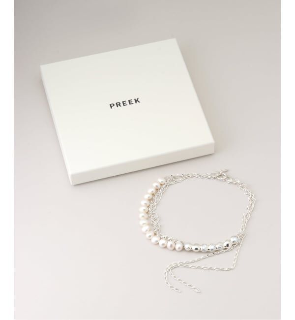 FRAMeWORK「PREEK/プリーク Baroque pearl TSUBOMI dip asymmetr」|ネックレス|