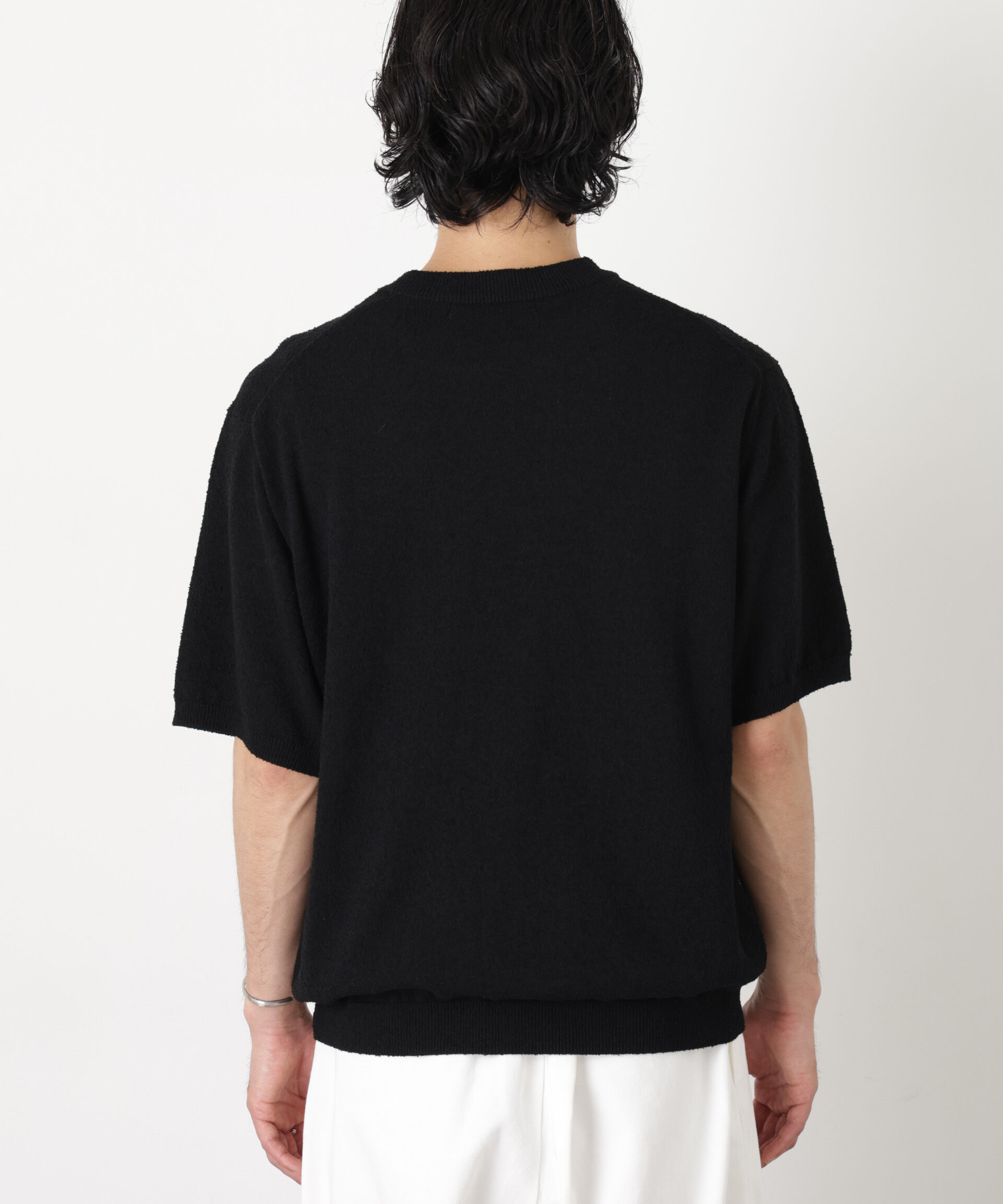 nano･universe「C/Ny ブークレ クルーネックニットTEE」|ニット・セーター|