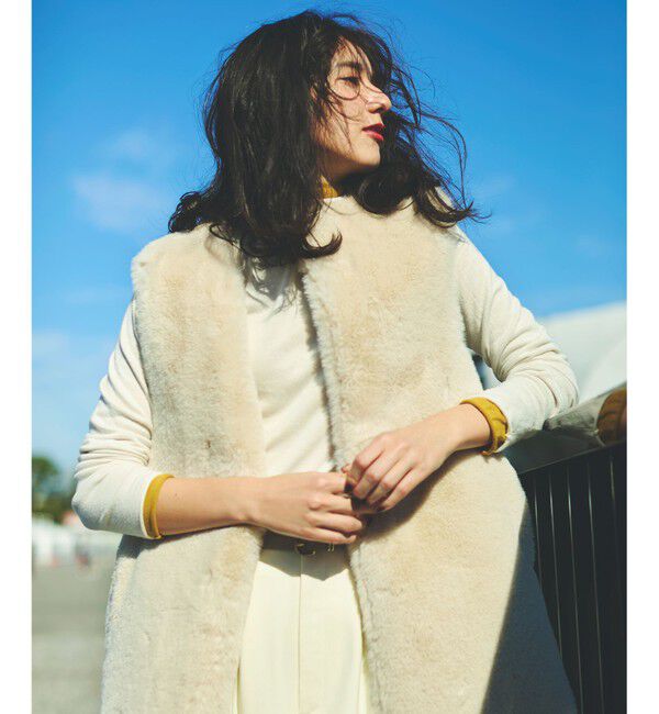 23区「【Oggi1月号/CLASSY.11月号掲載】スムージーコットン タートルネック ニット」|ニット・セーター|