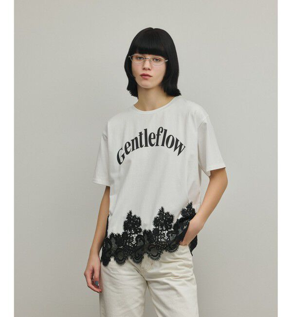 Diagram「レースヘムロゴTシャツ」|Tシャツ・カットソー|