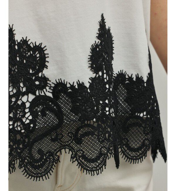Diagram「レースヘムロゴTシャツ」|Tシャツ・カットソー|