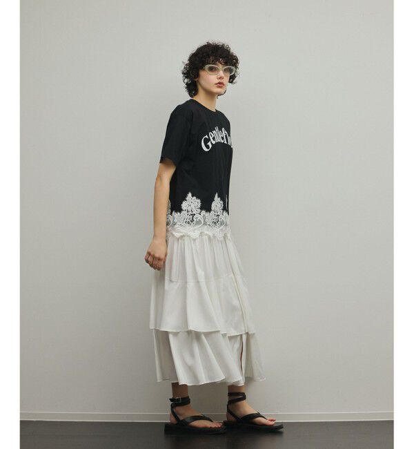 Diagram「レースヘムロゴTシャツ」|Tシャツ・カットソー|