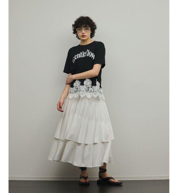 Diagram「レースヘムロゴTシャツ」|Tシャツ・カットソー|