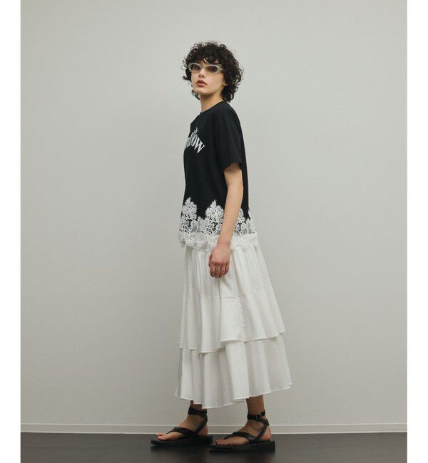 Diagram「レースヘムロゴTシャツ」|Tシャツ・カットソー|