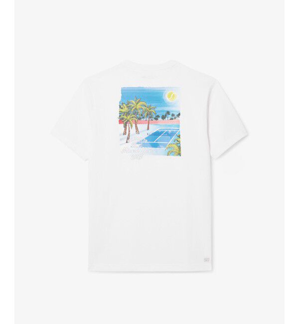 LACOSTE「2025マイアミオープンバックプリントTシャツ」|Tシャツ・カットソー|