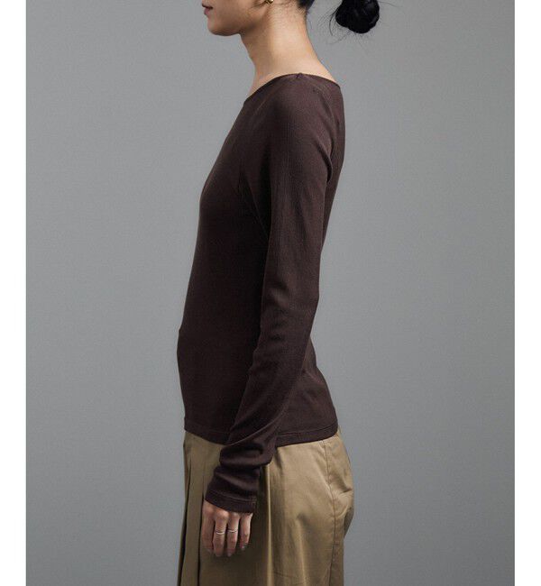 SALON adam et rope'「Hug Silkラウンドネックプルオーバー 2 / 新色追加」|Tシャツ・カットソー|