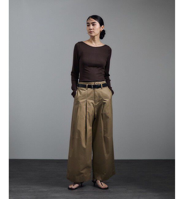 SALON adam et rope'「Hug Silkラウンドネックプルオーバー 2 / 新色追加」|Tシャツ・カットソー|