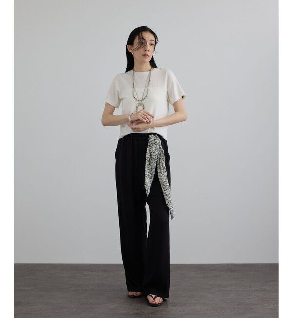 SALON adam et rope'「【J'aDoRe・店舗限定】【extreme cashmere（エクストリーム・カシミア）】james ニットTシャツ」|Tシャツ・カットソー|