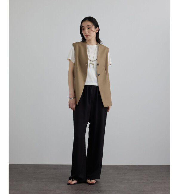 SALON adam et rope'「【J'aDoRe・店舗限定】【extreme cashmere（エクストリーム・カシミア）】james ニットTシャツ」|Tシャツ・カットソー|