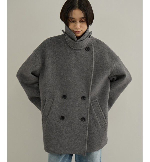 SALON adam et rope'「【WEB限定】FABRICA ダブルクロスPコート」|ピーコート|