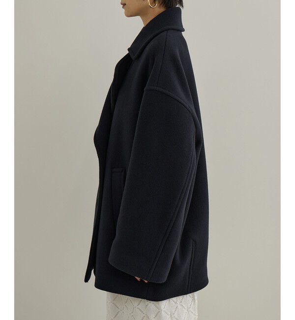 SALON adam et rope'「【WEB限定】FABRICA ダブルクロスPコート」|ピーコート|