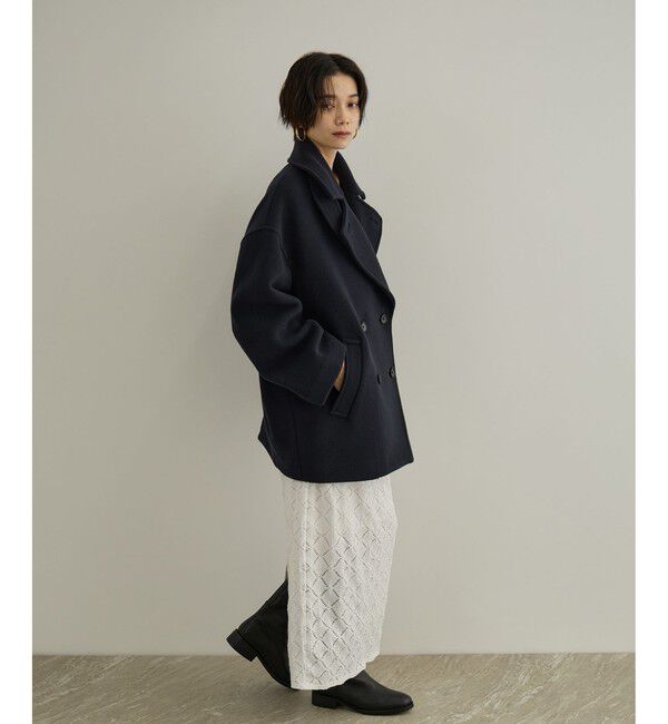 SALON adam et rope'「【WEB限定】FABRICA ダブルクロスPコート」|ピーコート|