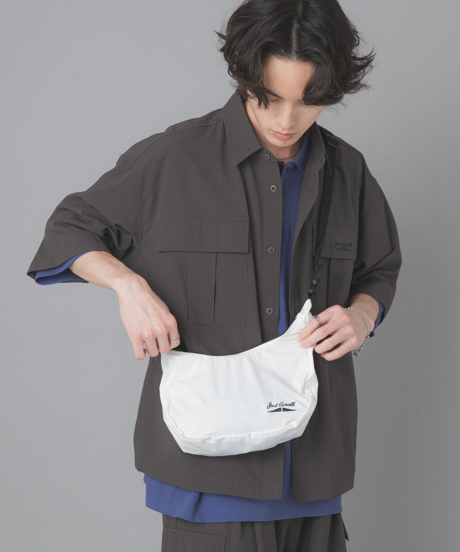 SENSE OF PLACE by URBAN RESEARCH「『別注』Converse&times;SENSE OF PLACE　JACKPURCELLショルダーバック」|ショルダー・メッセンジャー|