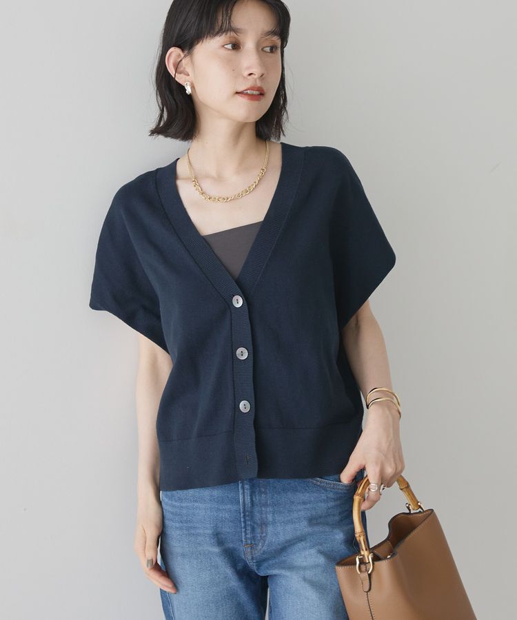 AMERICAN HOLIC「【前後2WAY】Vネックニットベスト」|ベスト・ジレ|Navy