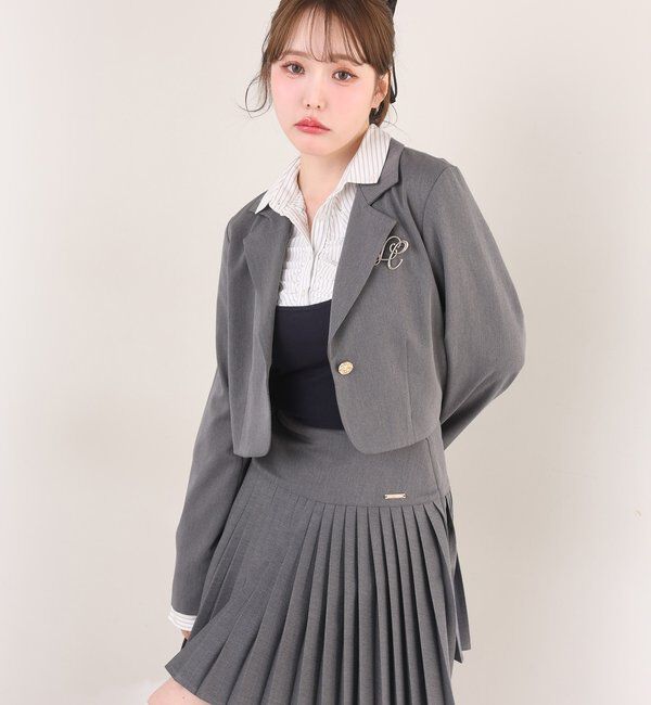  「ブローチ付きショートテーラージャケット/WEB限定リバイバル」|その他|