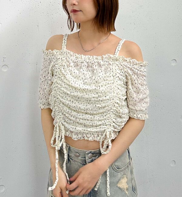 archives「小花柄カットレースオフショルＴＯＰＳ」|Tシャツ・カットソー|