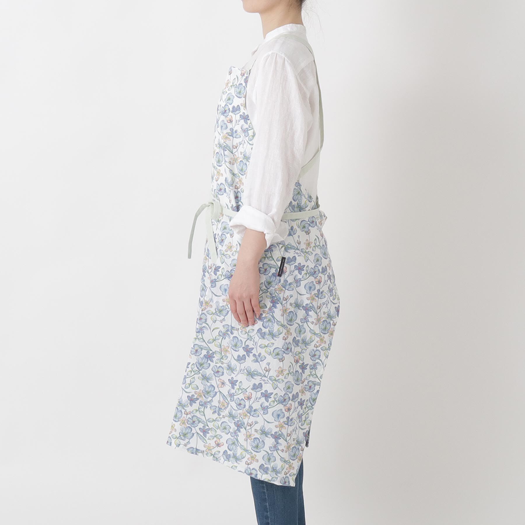 212 KITCHEN STORE「ポピープリントエプロン BL」|食器・キッチングッズ|
