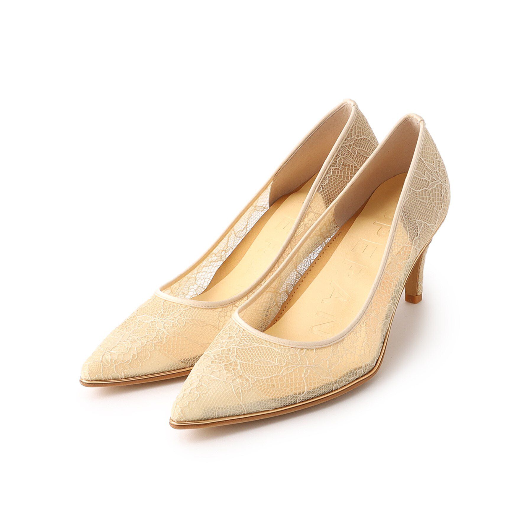 ESPERANZA「疲れにくいパンプスNeoレース＜約7.5cmヒール＞」|パンプス|ベージュ(952)