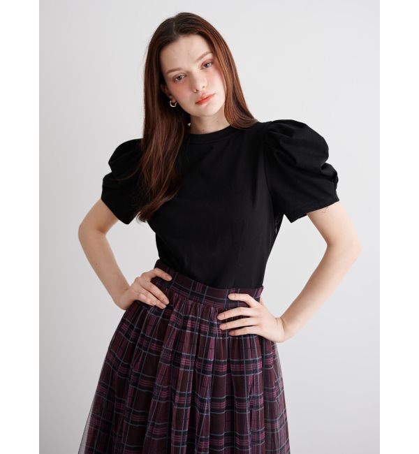 CALNAMUR「TULLE SKIRT SET MINI OP/チュールスカートセットミニワンピース」|ワンピース|