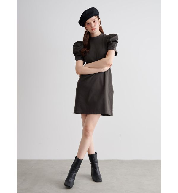 CALNAMUR「TULLE SKIRT SET MINI OP/チュールスカートセットミニワンピース」|ワンピース|