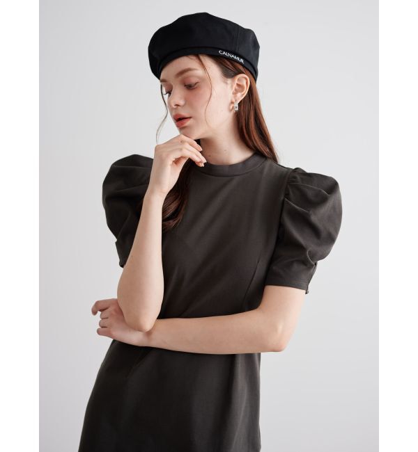CALNAMUR「TULLE SKIRT SET MINI OP/チュールスカートセットミニワンピース」|ワンピース|