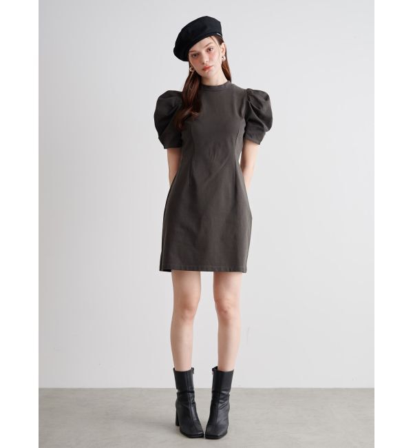 CALNAMUR「TULLE SKIRT SET MINI OP/チュールスカートセットミニワンピース」|ワンピース|