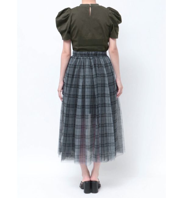 CALNAMUR「TULLE SKIRT SET MINI OP/チュールスカートセットミニワンピース」|ワンピース|