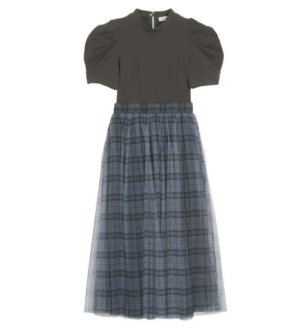 CALNAMUR「TULLE SKIRT SET MINI OP/チュールスカートセットミニワンピース」|ワンピース|