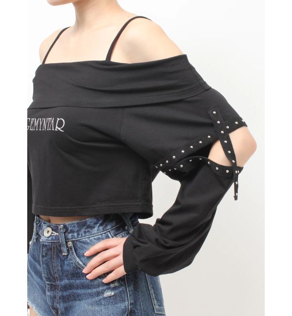 GYDA「GEMYNTARオフショルトップス」|Tシャツ・カットソー|