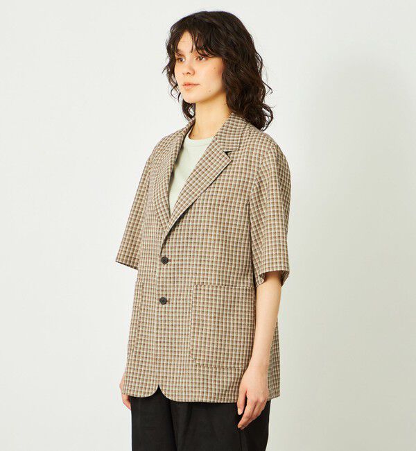 MACKINTOSH PHILOSOPHY「GREY LABEL リネンミックスチェックジャケット」|テーラードジャケット|