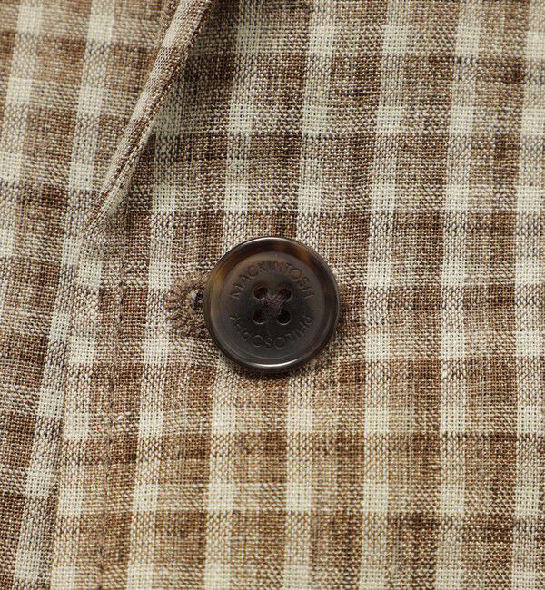 MACKINTOSH PHILOSOPHY「GREY LABEL リネンミックスチェックジャケット」|テーラードジャケット|
