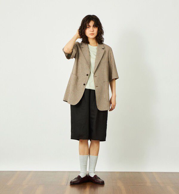 MACKINTOSH PHILOSOPHY「GREY LABEL リネンミックスチェックジャケット」|テーラードジャケット|