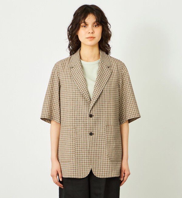 MACKINTOSH PHILOSOPHY「GREY LABEL リネンミックスチェックジャケット」|テーラードジャケット|