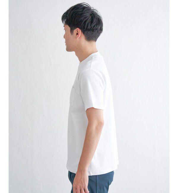 IKKA LOUNGE「ポンチクルーネックジャケットTシャツ」|Tシャツ・カットソー|