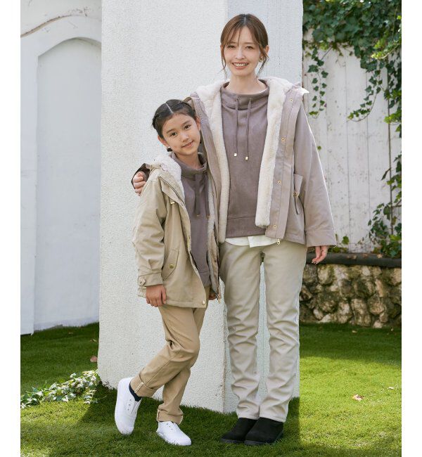 ikka kids「フェイクスエードサイドジップ使いプルオーバー（120~160cm）」|Tシャツ・カットソー|