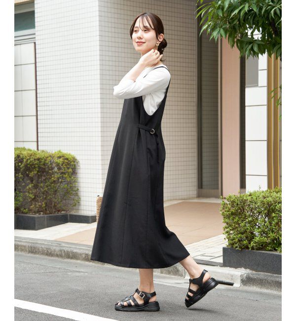 ikka「【2点セット】サイドバックルジャンスカセット」|ワンピース|
