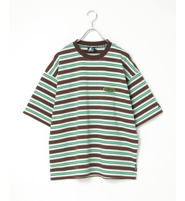 VENCE share style「STARTER BLACK LABEL スターターブラックレーベル ボーダー刺繍Tシャツ」|Tシャツ・カットソー|
