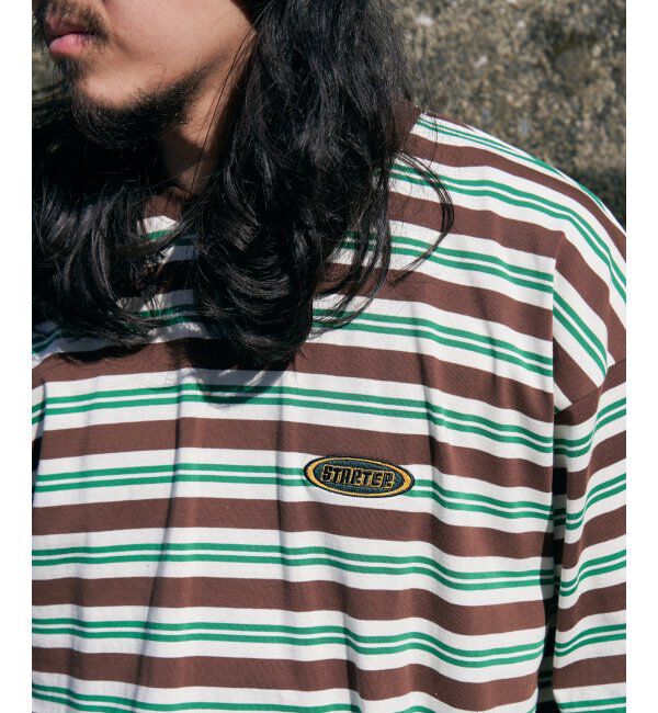 VENCE share style「STARTER BLACK LABEL スターターブラックレーベル ボーダー刺繍Tシャツ」|Tシャツ・カットソー|