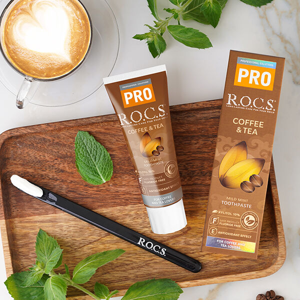  「R.O.C.S. ロックスPRO コーヒー&ティー コーヒー＆ティー (94g)」|オーラルケア|