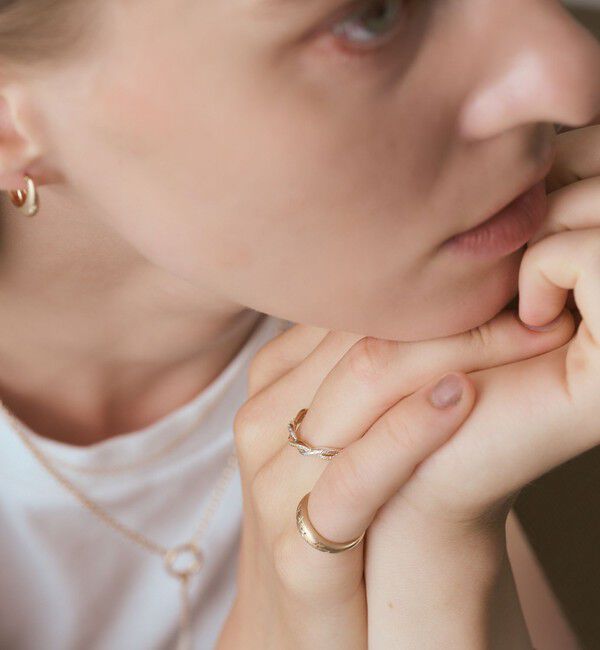 agete「K10／シルバーダイヤモンドリング（0.05ct）」|リング|