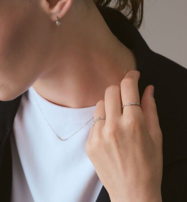 agete「プラチナダイヤモンドリング(0.04ct)」|リング|