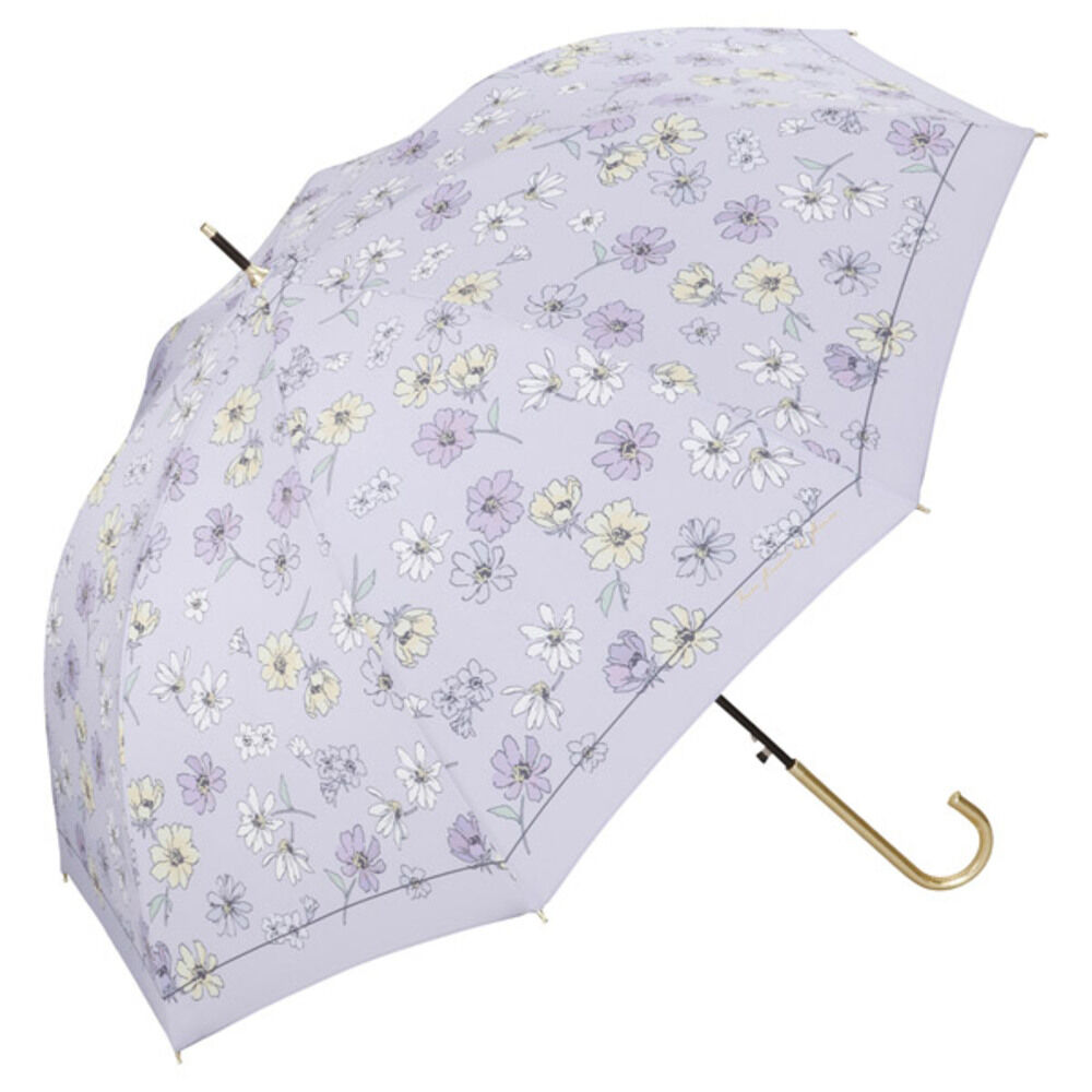 BACKYARD FAMILY「ジャンプ傘 おしゃれ 通販 ジャンプ式 雨傘 傘 長雨傘 58cm 大きめ 晴雨兼用 紫外線対策」|傘|パープル1