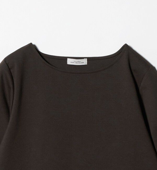UNITED ARROWS green label relaxing「ボートネック ポンチ プルオーバー カットソー 接触冷感 UVカット」|Tシャツ・カットソー|